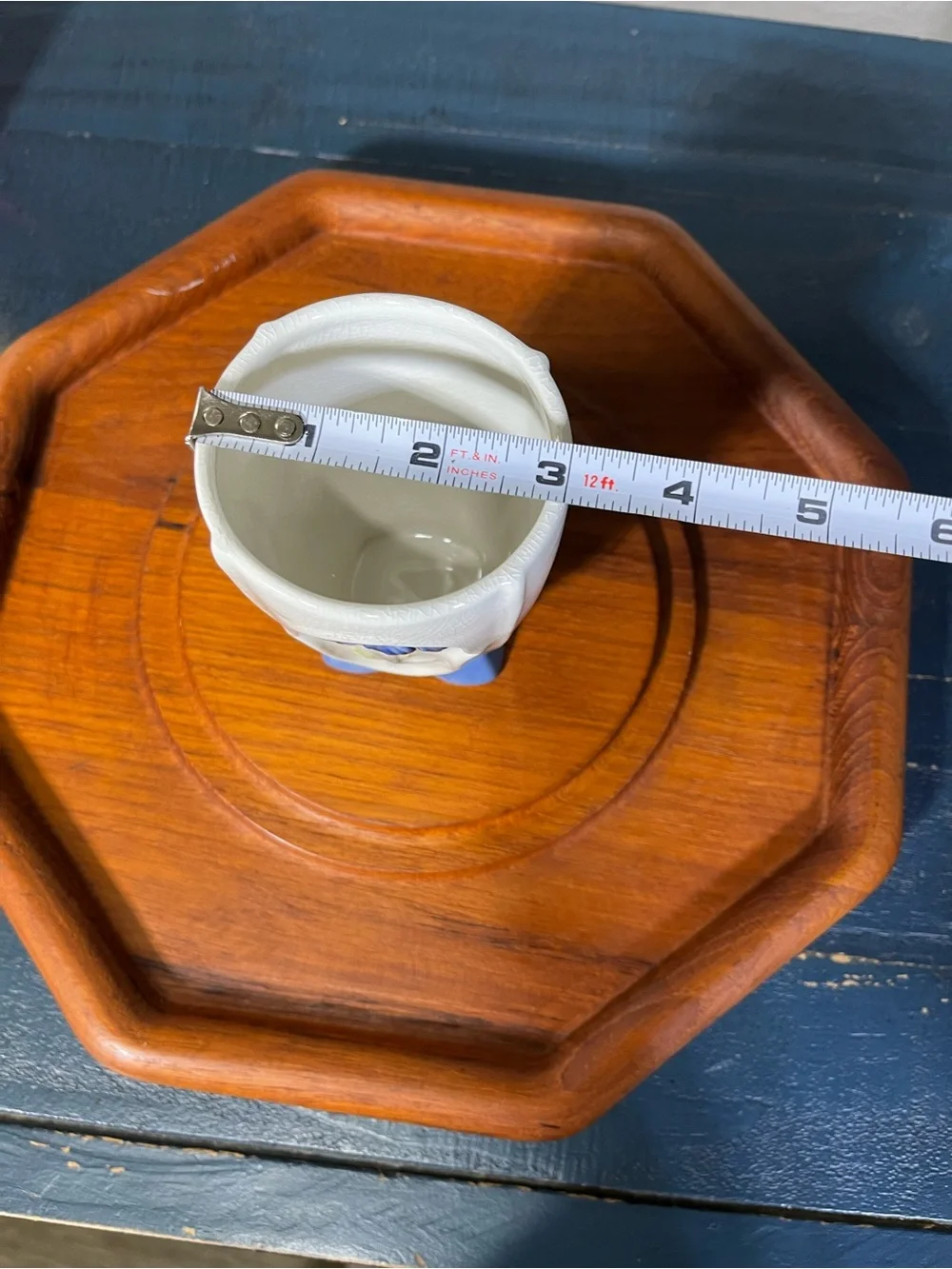 vintage mid-century ceramic bud vase distributed by Saturday Knight Ltd.